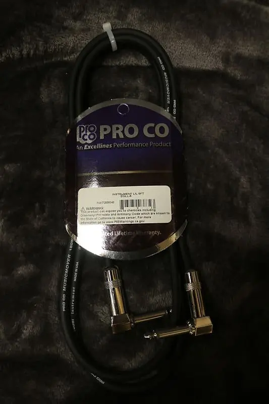 Pro Co Instrument L/L 5 Ft Egll-5 Cable  *Free Shipping In The Usa* 1