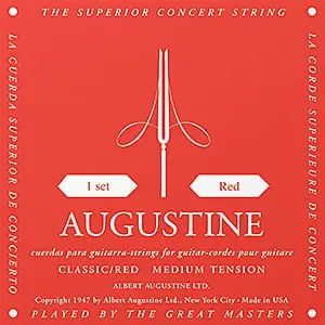Augustine Classic Red Medium Tension Classical Guitar Strings 1