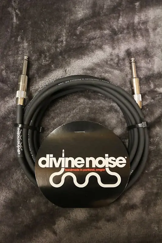 Divine Noise 25Ft Instrument Cable St-St (Straight-Straight) Black *Free Shipping In The Usa* 1