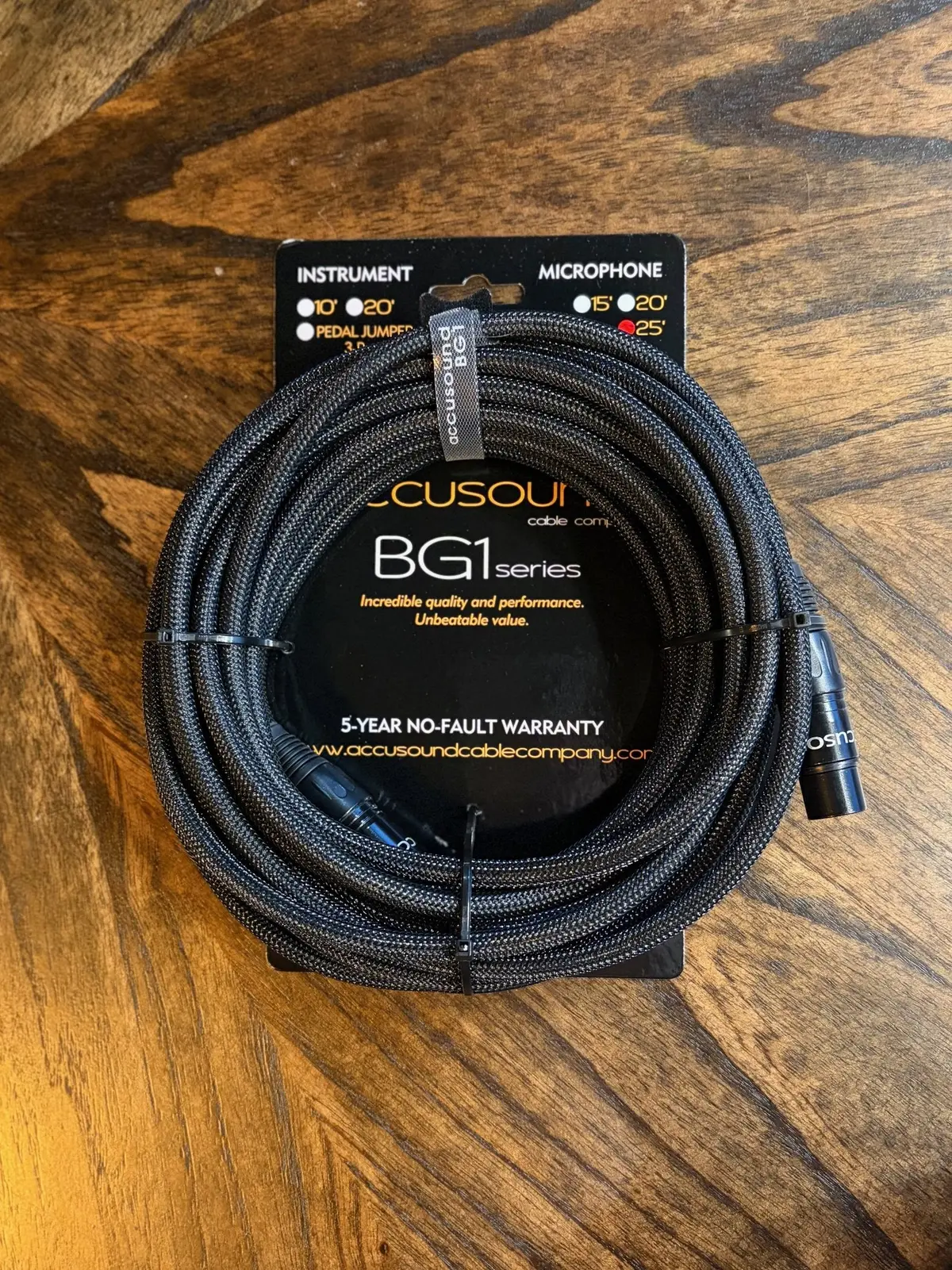 Accusound Bg1-25-Mc 25' Microphone Cable 1