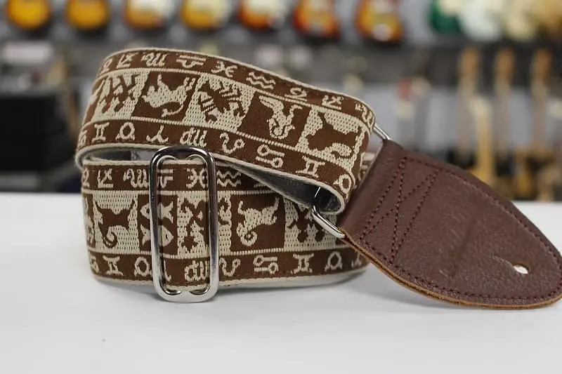 Souldier Guitar Strap Zodiac Brown W/ Brown Ends Gs0372 *Free Shipping In The Usa* 1