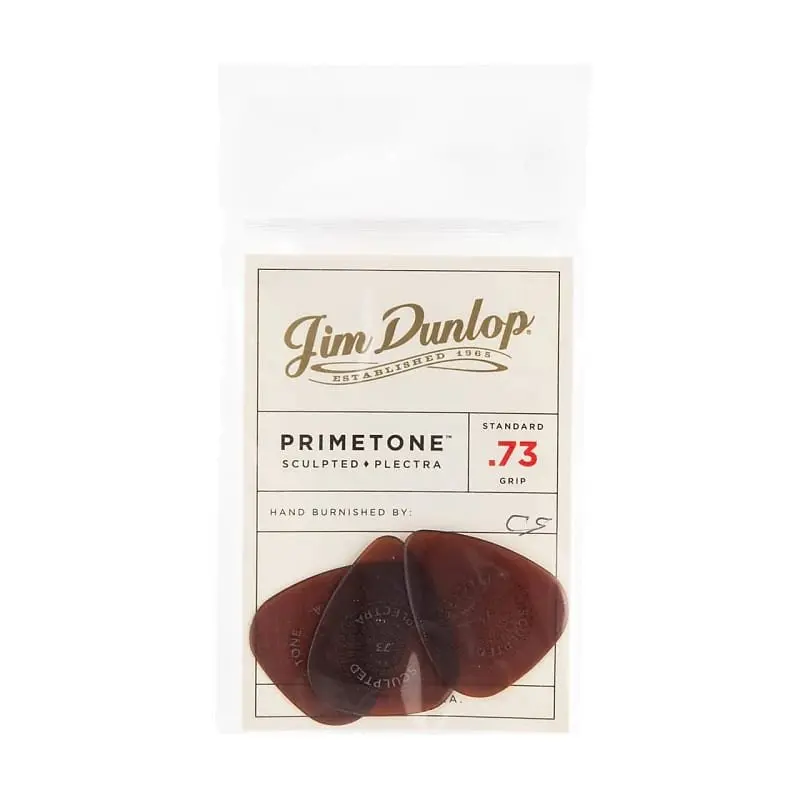 Dunlop Primetone Standard Grip Pick 3 Pack, 0.73Mm- 510P.73 1