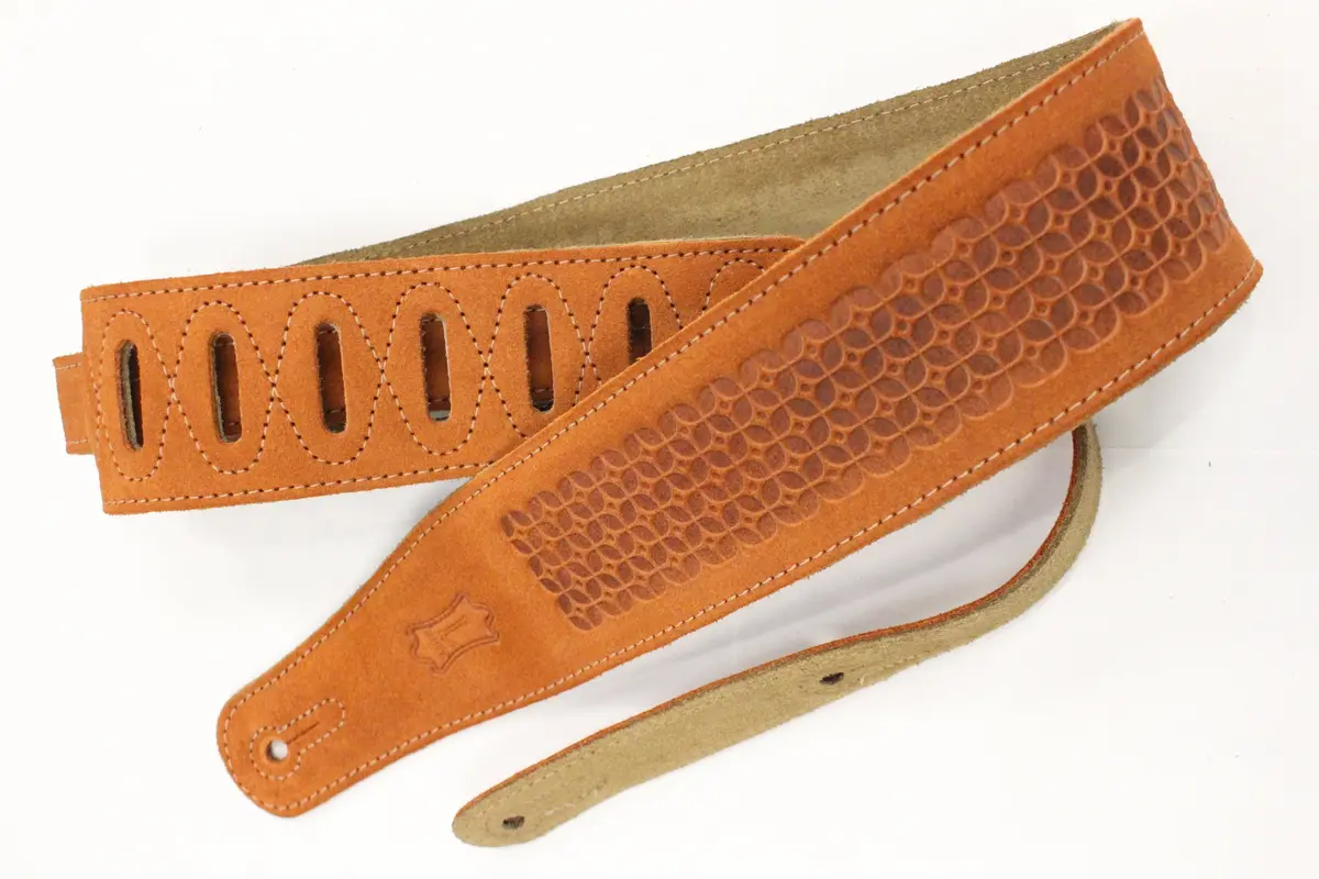 Levy's Ms26sq-Cpr Suede Guitar Strap *Free Shipping In The Us* 1