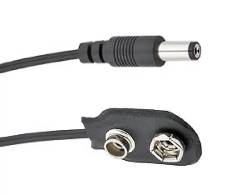 Voodoo Lab Ppbat Battery Snap To Straight 2.1Mm Cable - 18" 1