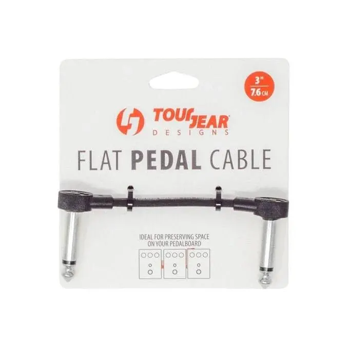 Tourgear 3” Flat Pedal Cable C-Shape 3-Pack Tgd Cbl Fp 3 C 3Pk 1