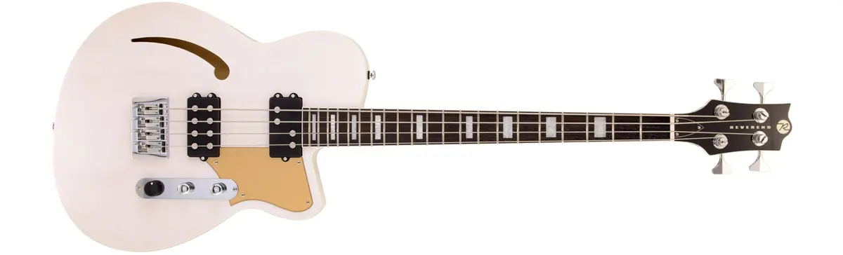 Reverend Dub King Bass Guitar Transparent White *Free Shipping In The Usa* 1