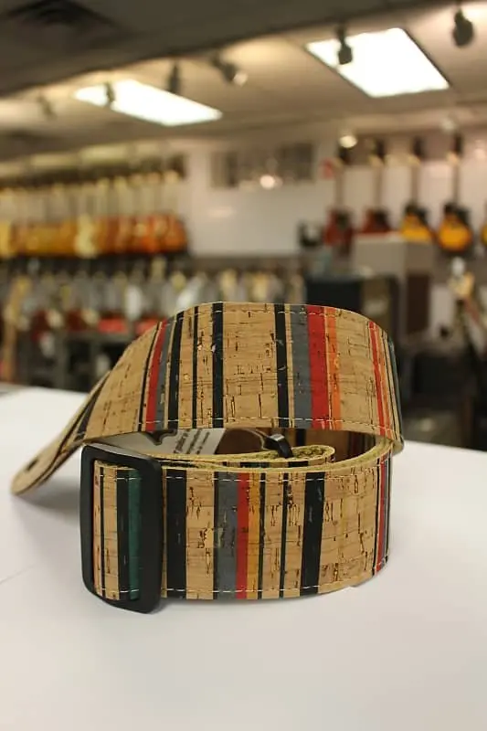 Levy's Nantucket Cork White, Blue, Red, Yellow Vegan Guitar Strap  Mx8-003 *Free Shipping In The Usa* 1