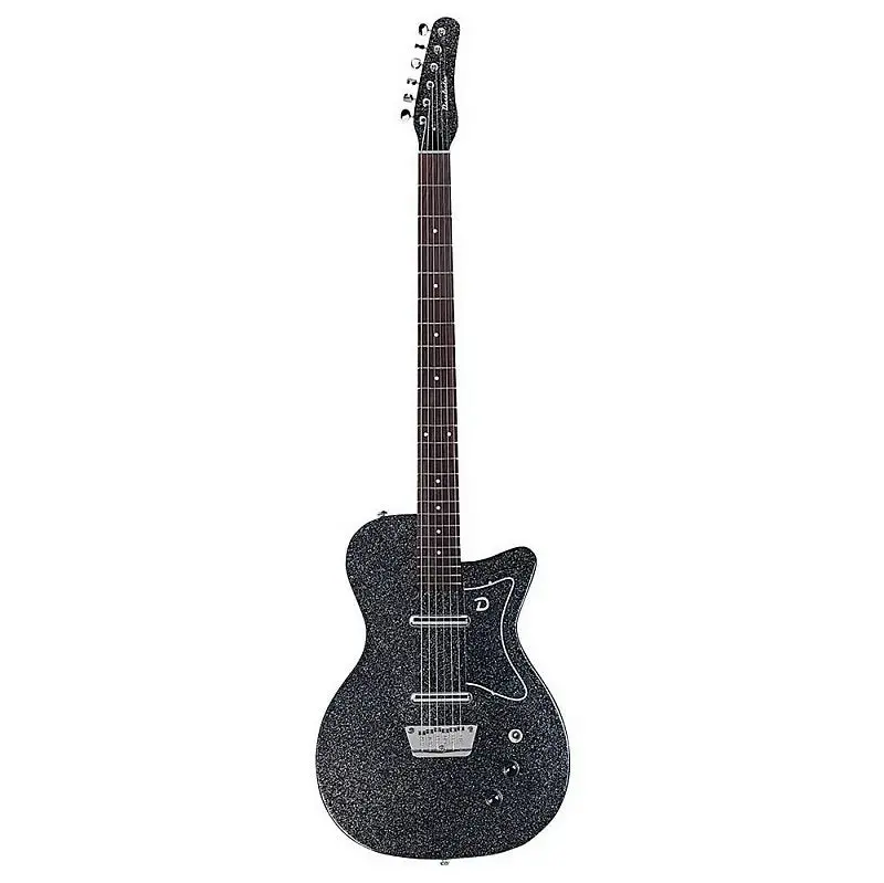 Danelectro D56 Baritone Electric Guitar Black Metal Flake *Free Shipping In The Usa* 1