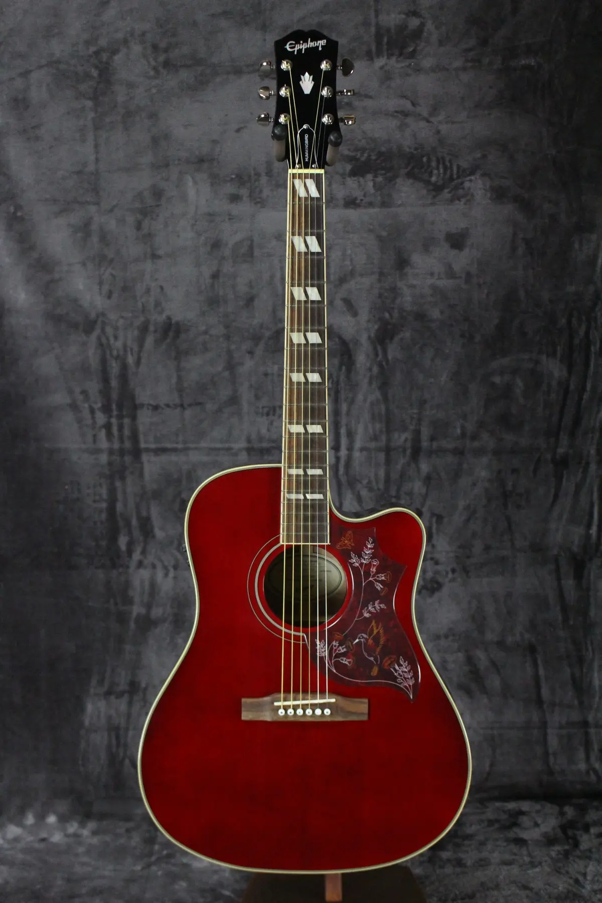 2022 Epiphone Hummingbird Ec Studio Cherry 1