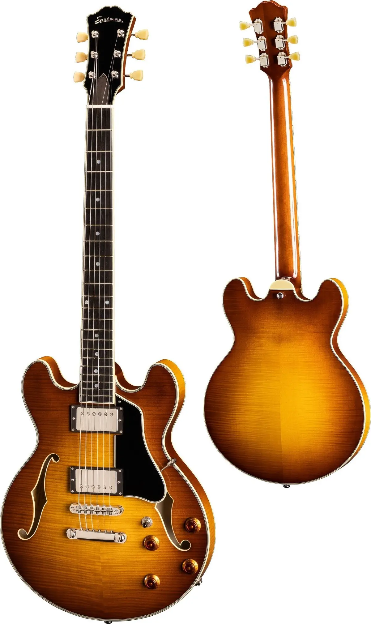 Eastman T484-Gb 14" Thinline Goldburst *Free Shipping In The Us* 1