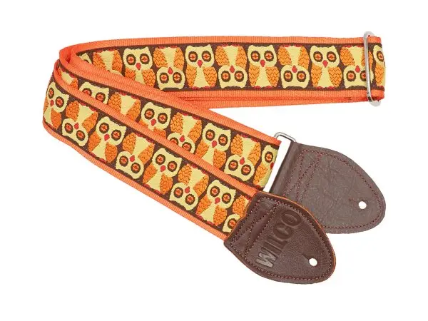 Souldier Wilco Signature Brown/Yellow Owls Guitar Strap *Free Shipping In The Usa* 1