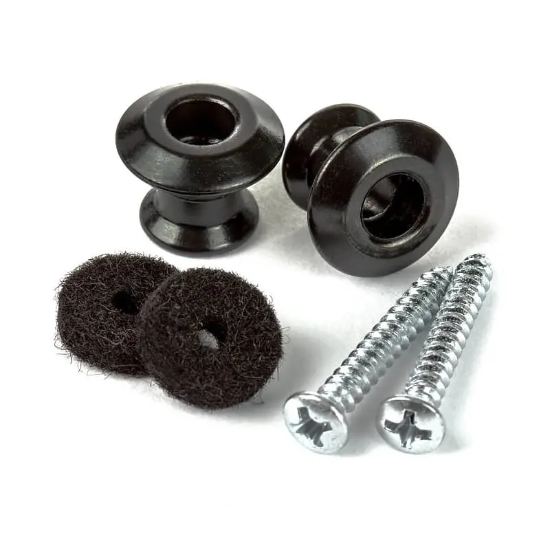 Dunlop 2Psls033bk Black Straplok Strap Buttons 1