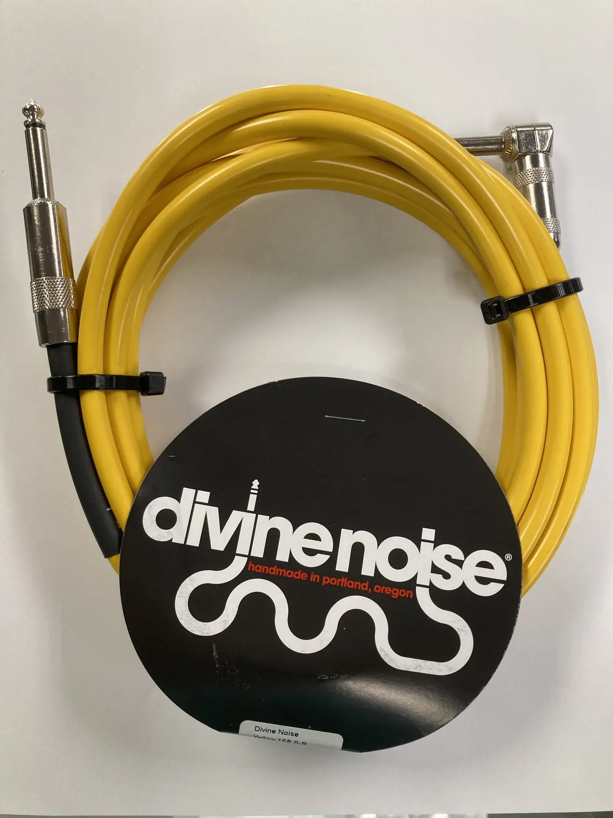 Divine Noise 15Ft Instrument Cable (Straight - Right)  Yellow *Free Shipping In The Usa* 1