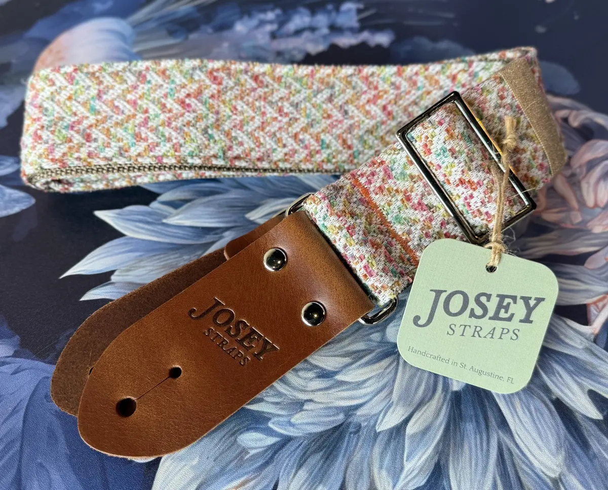 Josey Straps "Confetti" Guitar Strap *Free Shipping In The Usa* 1