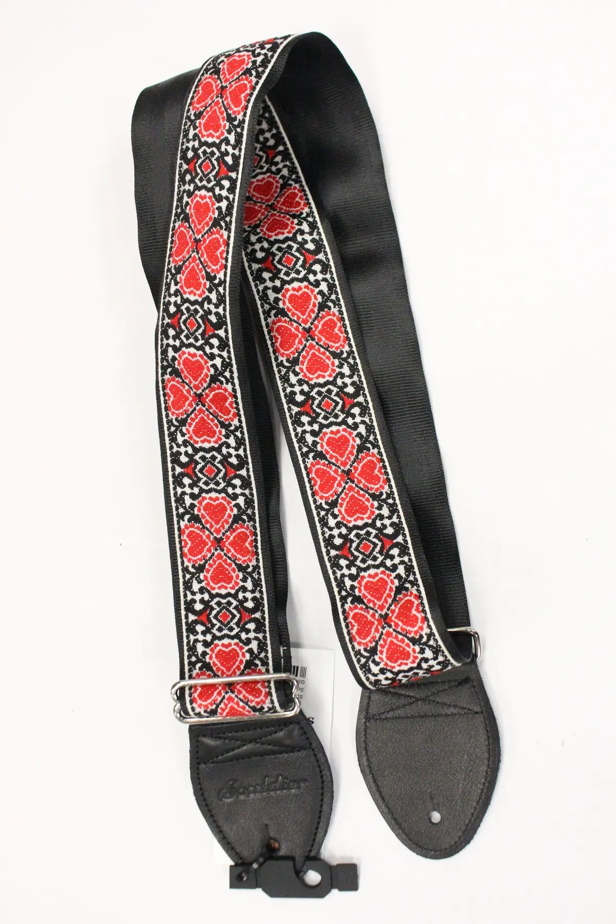 Souldier Custom Guitar Strap Atrium Red Hearts *Free Shipping In The Usa* 1