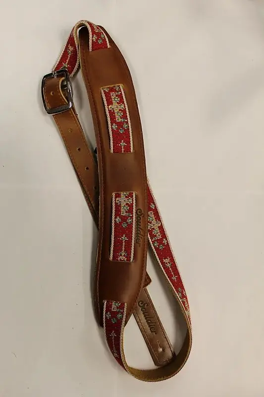 Souldier Phoenix Red Leather Saddle Strap *Free Shipping In The Usa* 1