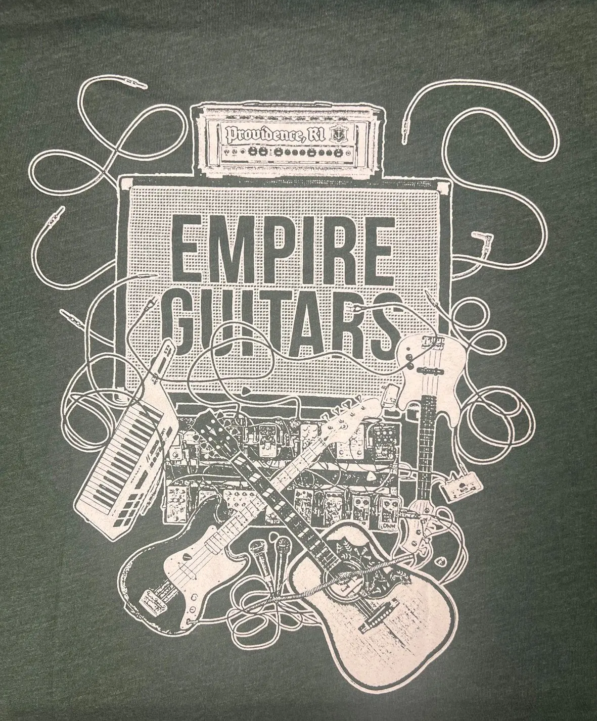 Empire Guitars Big Mess Forest Green T-Shirt Large 1