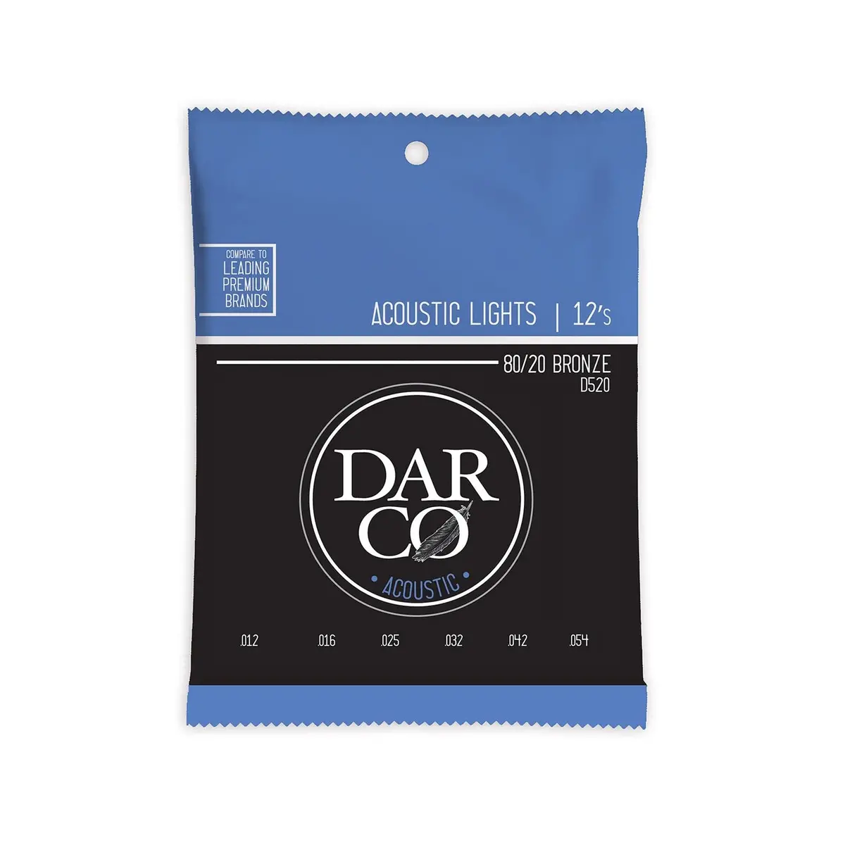 Darco Acoustic Guitar Strings D520  80/20 Bronze 12-54 1