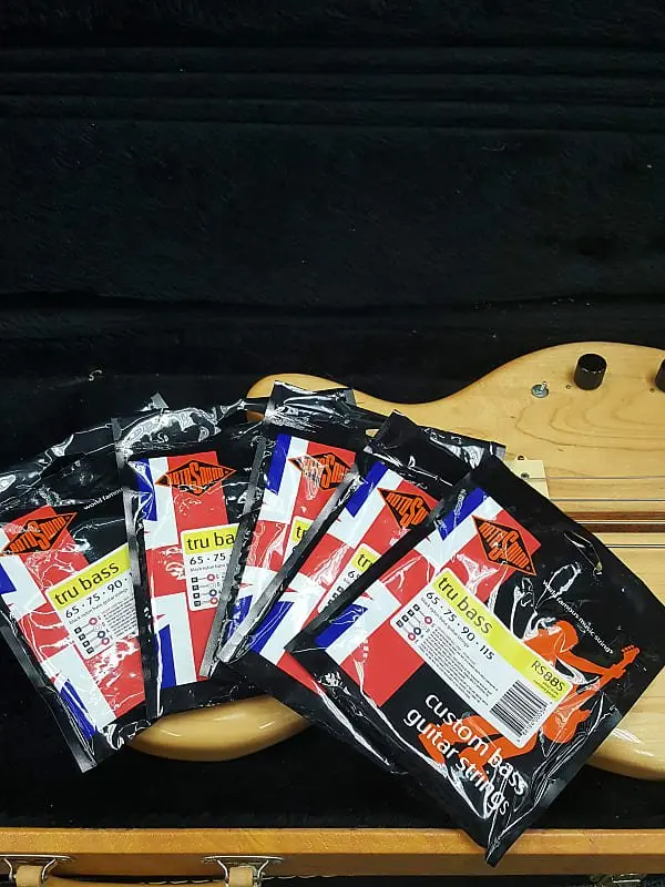 Rotosound Rs88s Tru Bass 88 Short Scale Black Nylon Bass Strings 65-115 *5 Sets* *Free Shipping* 1