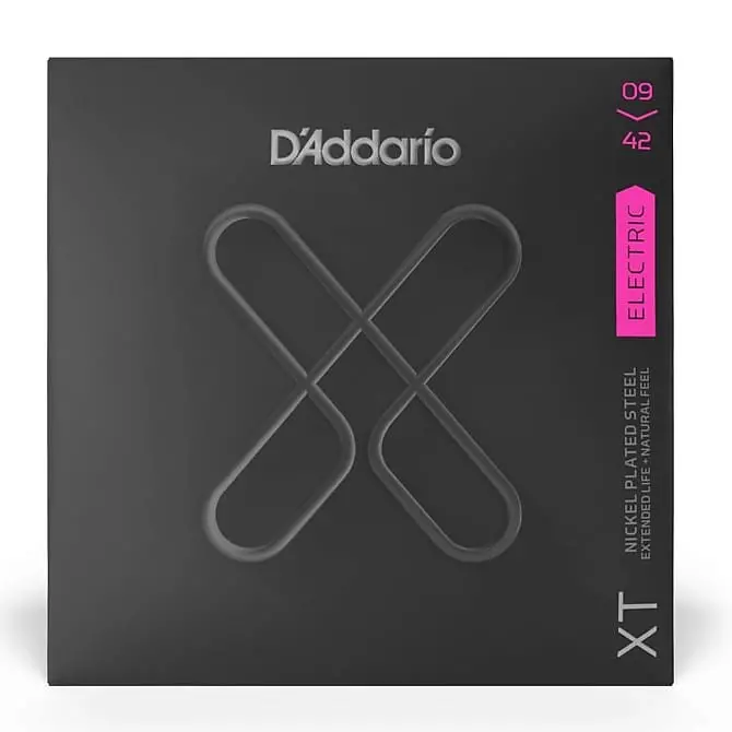 D'addario Xte0942 Xt Electric Nickel Plated Steel, Super Light, 09-42 2019 1