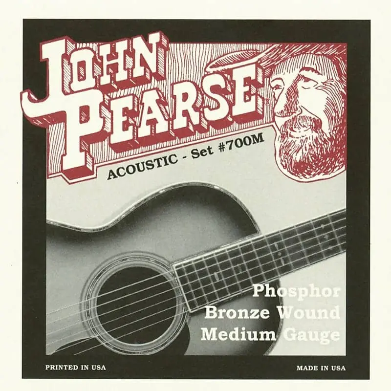 John Pearse Strings Phosphor Bronze 13-56 Medium Gauge Jp700m 1