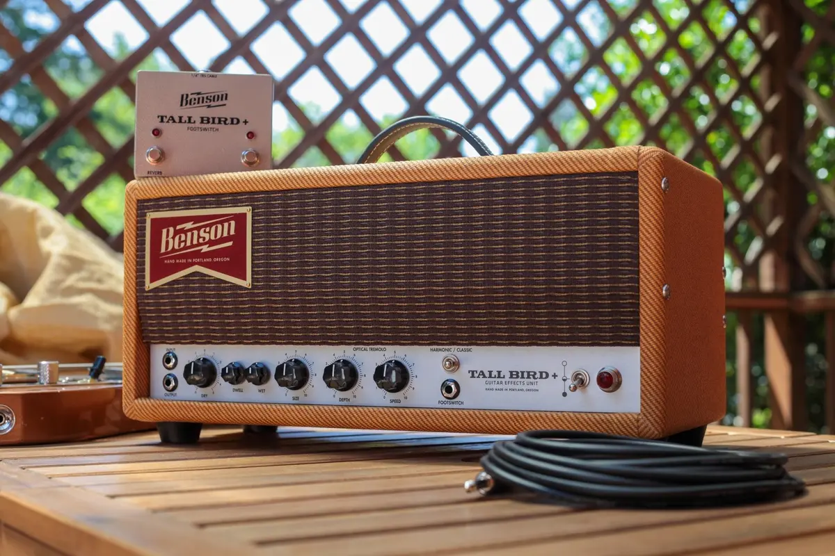 Benson Tall Bird Plus Reverb And Optical Tremolo *Free Shipping In The Us* 1