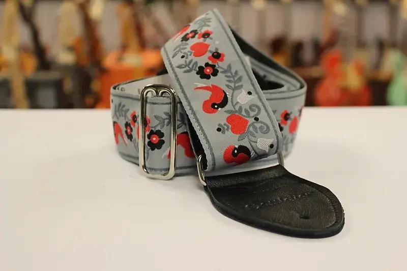 Souldier Lovebirds Grey Guitar Strap *Free Shipping In The Usa* 1