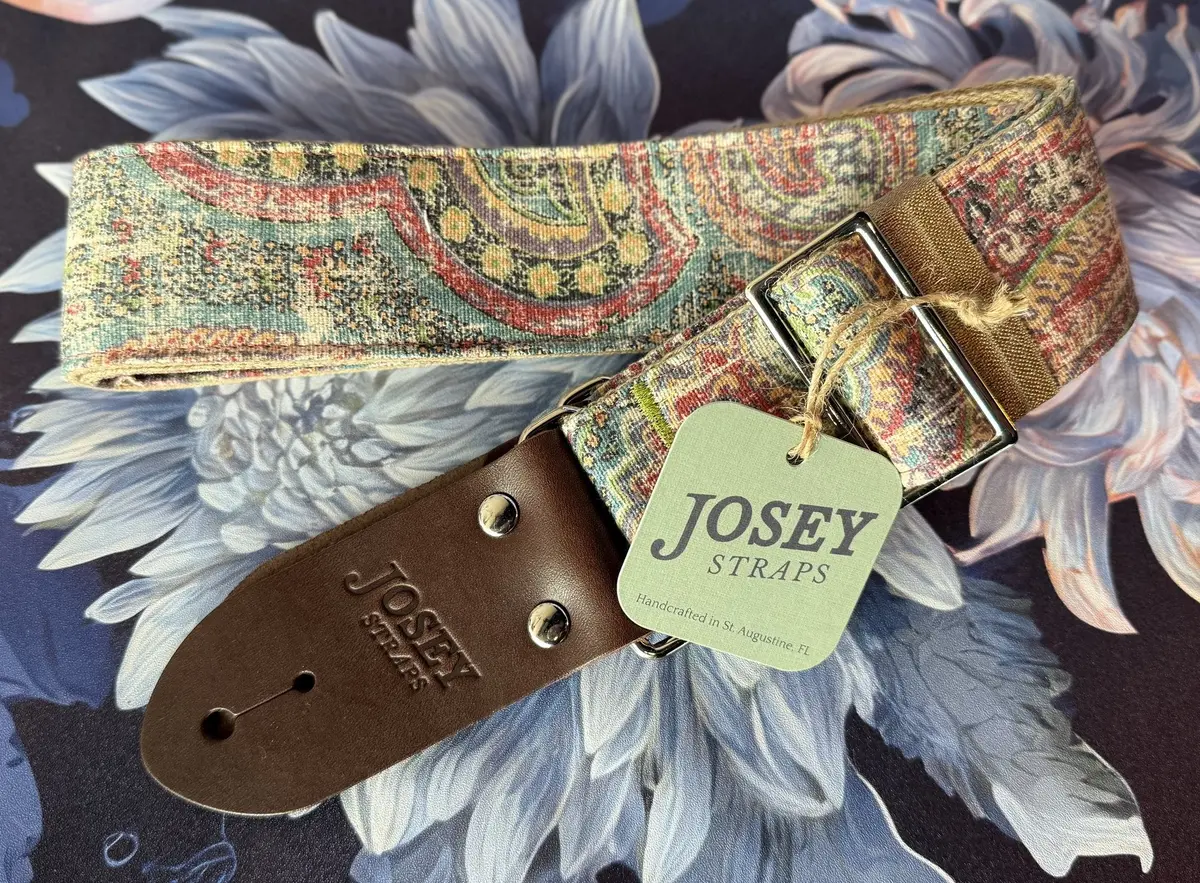 Josey Straps "Bougie Bandana" Guitar Strap *Free Shipping In The Usa* 1