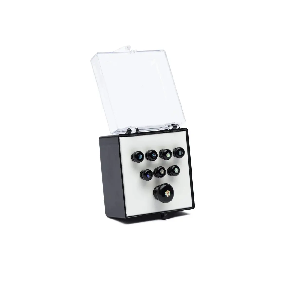 Martin Pearl Inlaid Bridge & Endpins (Black) 18App42 1