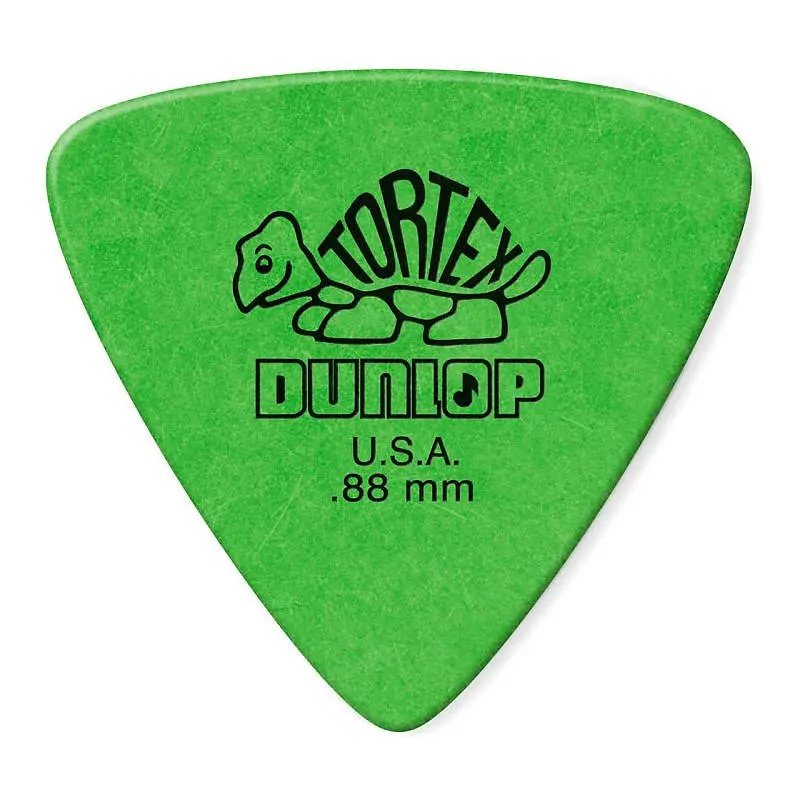 Dunlop Tortex Triangle Picks 0.88Mm, 6 Pack- 431P.88 Green 1