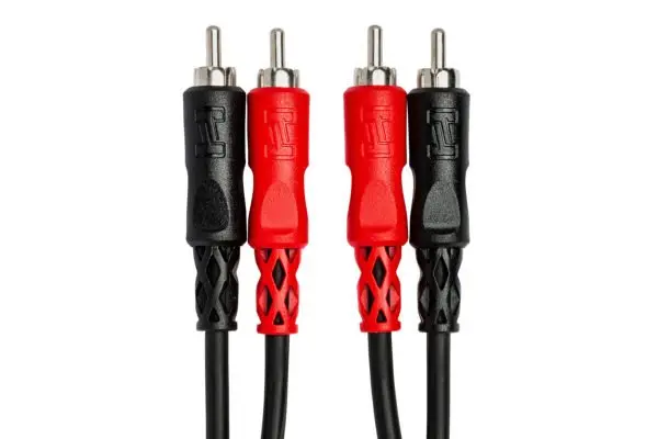 Hosa Dual Rca - Dual Rca Stereo Interconnect Cables 2 Meters Long 1