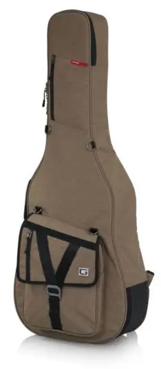 Gator Cases Gt-Acous-Tan Transit Series Acoustic Guitar Gig Bag Tan 1