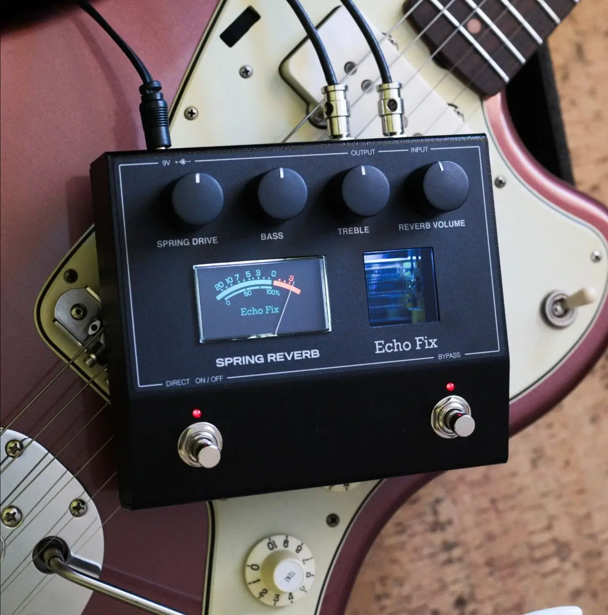 Echo Fix Ef-P2 Spring Reverb Pedal *Free Shipping In The Usa* 1