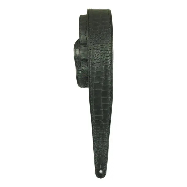 Lm Products Pm-2 Premier Leather Guitar Strap With Crocodile Embossing *Free Shipping In The Usa* 1
