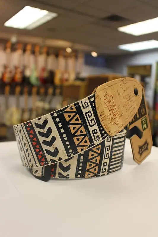 Levy's Zanzibar Cork White, Black, Red, Blue Vegan Guitar Strap Mx8-002 *Free Shipping In The Usa* 1