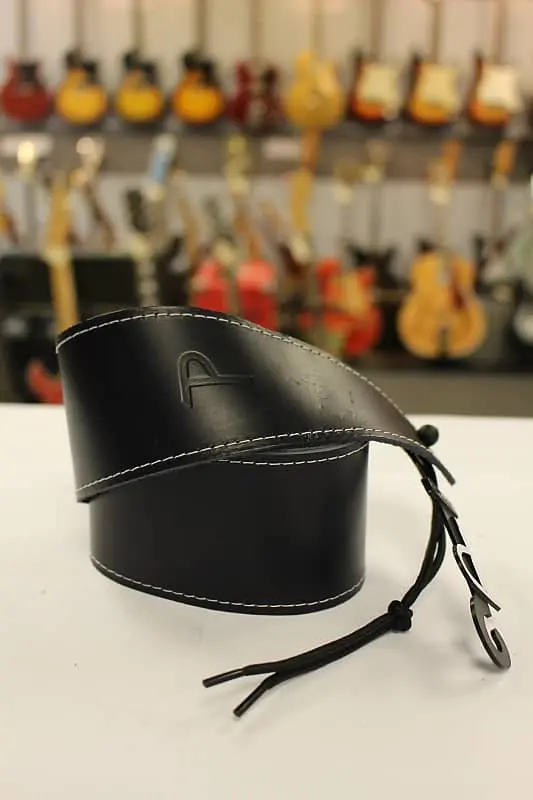 Perri’S Leathers Sp25-S Blue Baseball Leather Guitar Strap *Free Shipping In The Usa* 1
