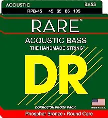 Dr Strings Rare Acoustic Bass Strings Phosphor Bronze Rpb-45 45-105 *Free Shipping In The Usa* 1
