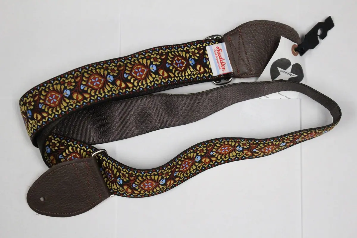 Souldier Hendrix Tobacco Guitar Strap *Free Shipping In The Usa* 1