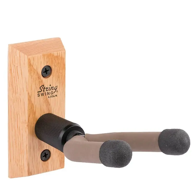 String Swing Wall Mount Banjo Hanger-Oak Cc01b 1