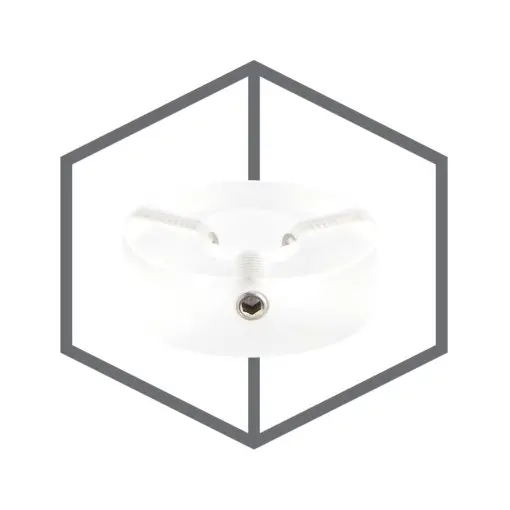 Barefoot Buttons Clear Acrylic Skirtless 18-V1-Sk-Cr 1