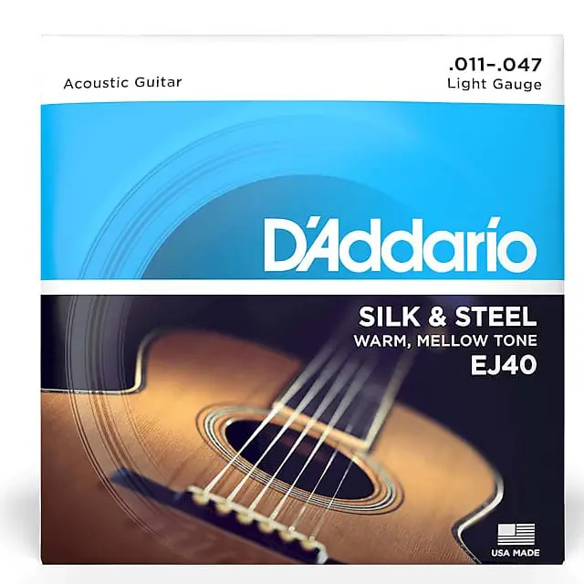 D'addario Ej40 Silk & Steel Folk Guitar Strings 1