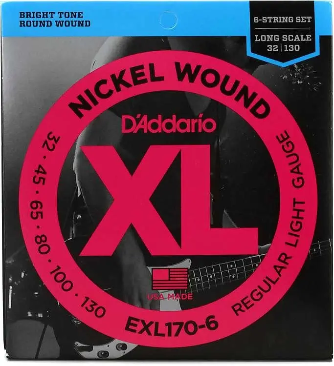 D'addario Exl170-6 6 String Bass Strings 32-130 1