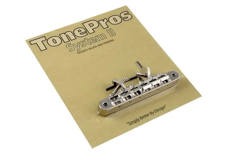 Tonepros System Ii Avr2-N Nickel Tune-O-Matic Abr1 Replacement Bridge For Les Paul 1
