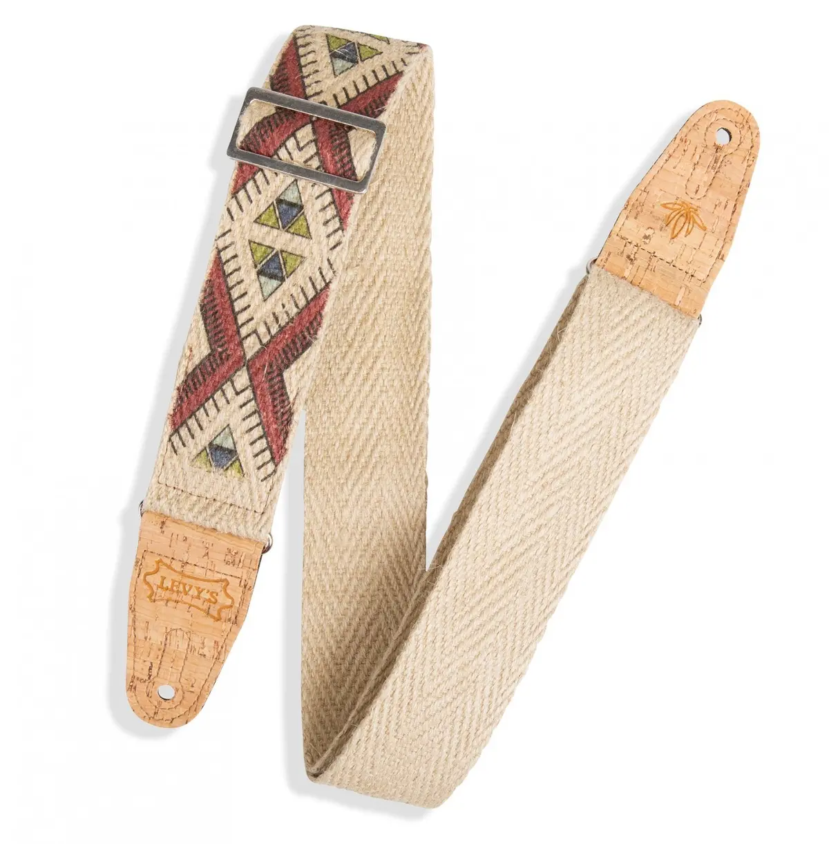 Levy's Diamond Tribal Hemp Natural, Multi 2 – Mh8p-002 Guitar Strap *Free Shipping In The Usa* 1