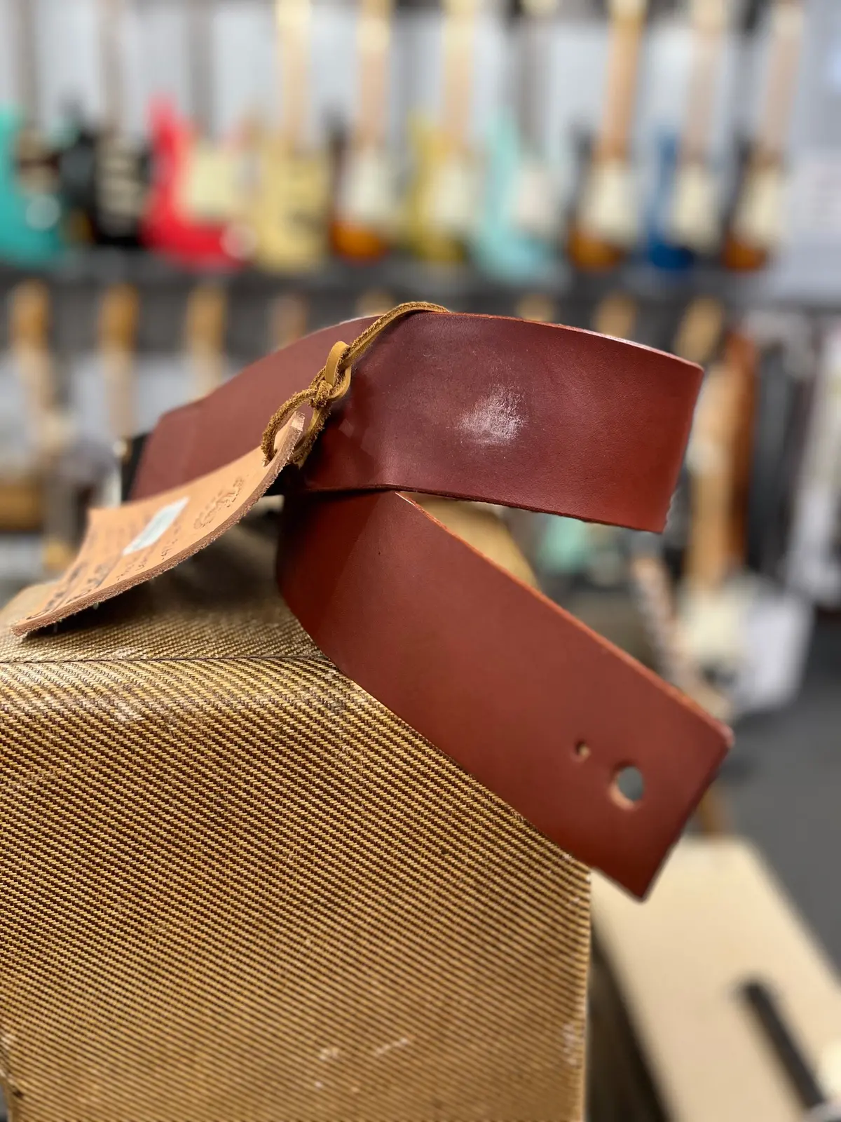 Cheesecake Leathers Blemish Guitar Strap 1
