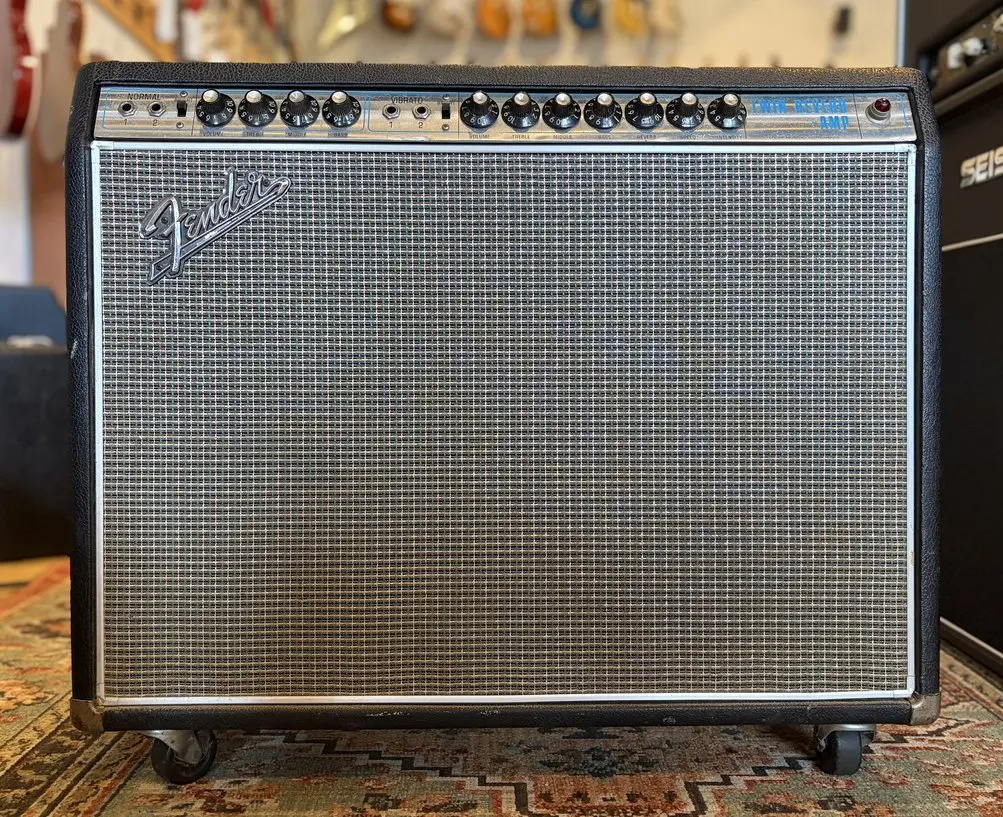 1968 Fender Twin Reverb Ab763 Combo Amp 1