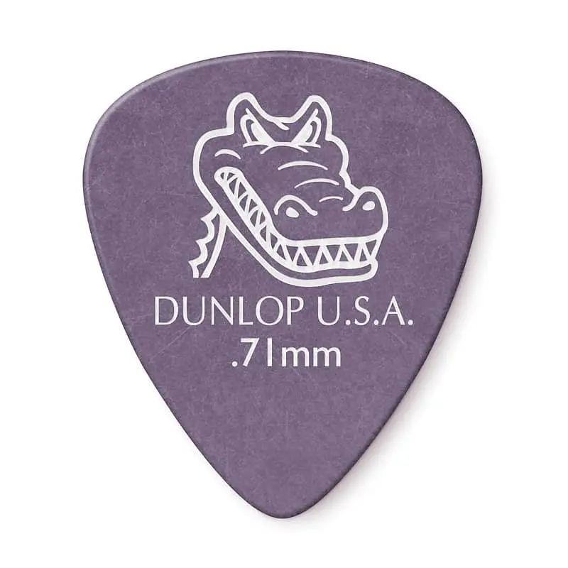 Dunlop Gator Grip Picks  .71Mm, 12 Pack- 417P.71 1