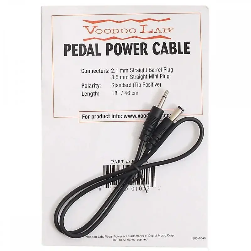 Voodoo Lab Ppmin Pedal Power 3.5Mm Mini Plug - 18" 1