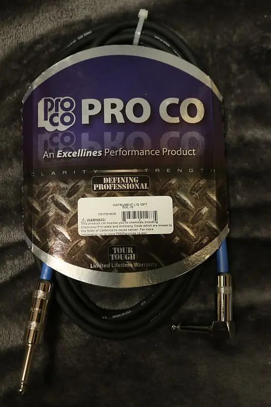 Pro Co Instrument Cable L/Q 10 Ft Egl-10 *Free Shipping In The Us* 1