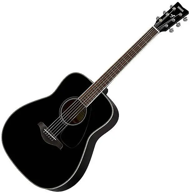 Yamaha Folk Guitar Fg820 - Solid Sitka Spruce Top - Black 1
